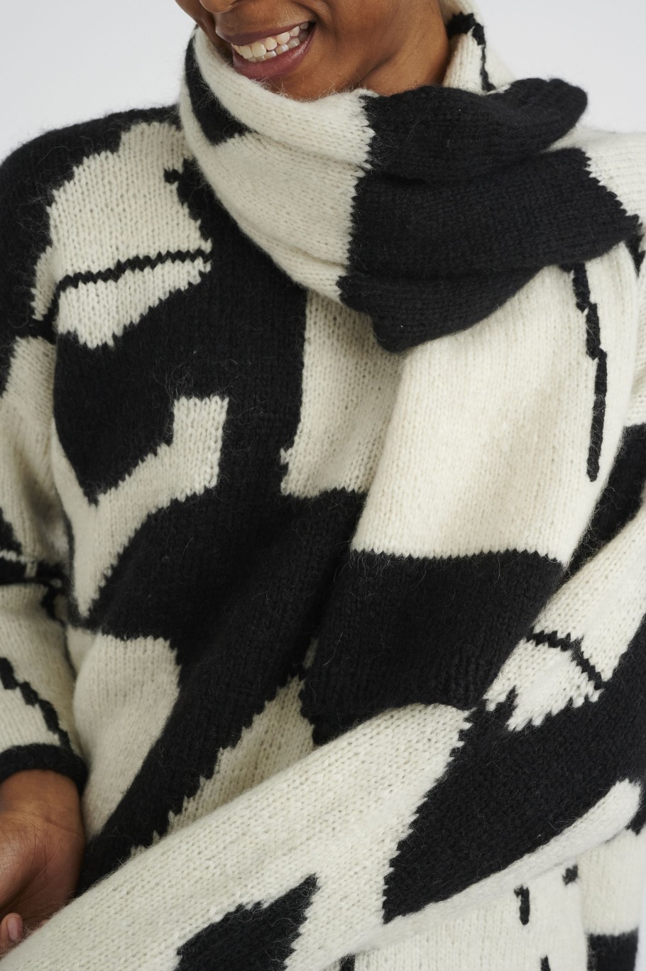 Overdele InWear | Jevaiw Skjerf Black / White