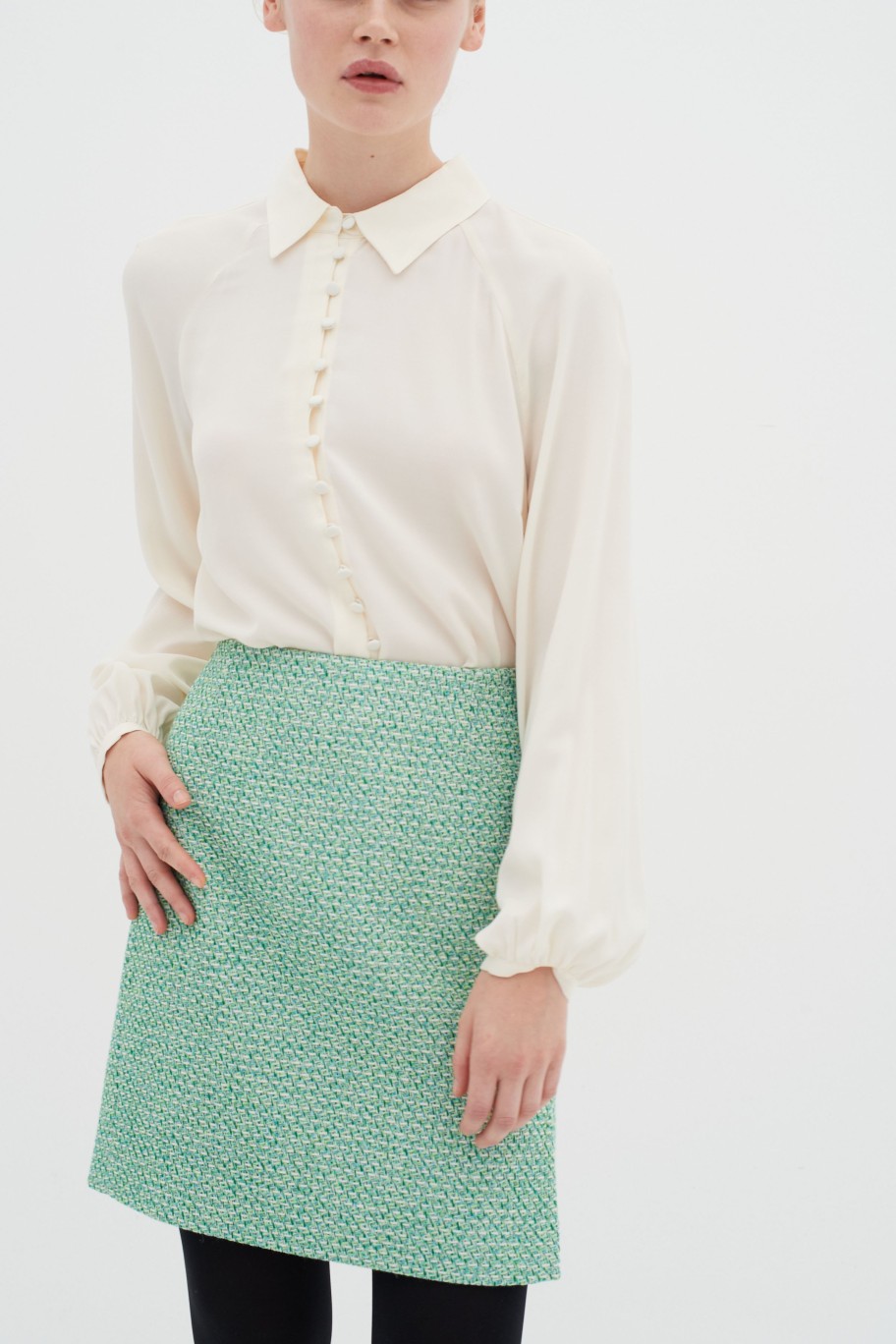 Inspiration InWear | Titaniw Skjort Green Tweed