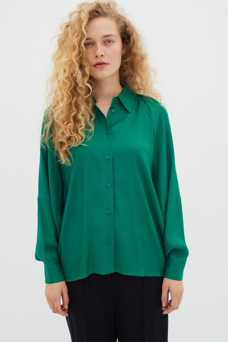 Inspiration InWear | Cleoiw Skjorte Emerald Green