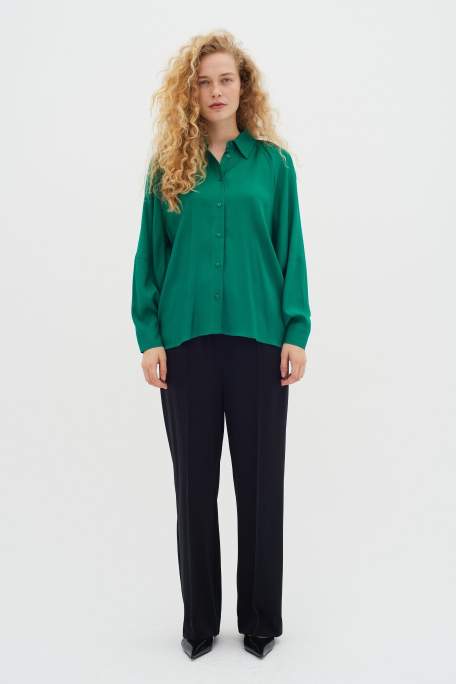 Inspiration InWear | Cleoiw Skjorte Emerald Green