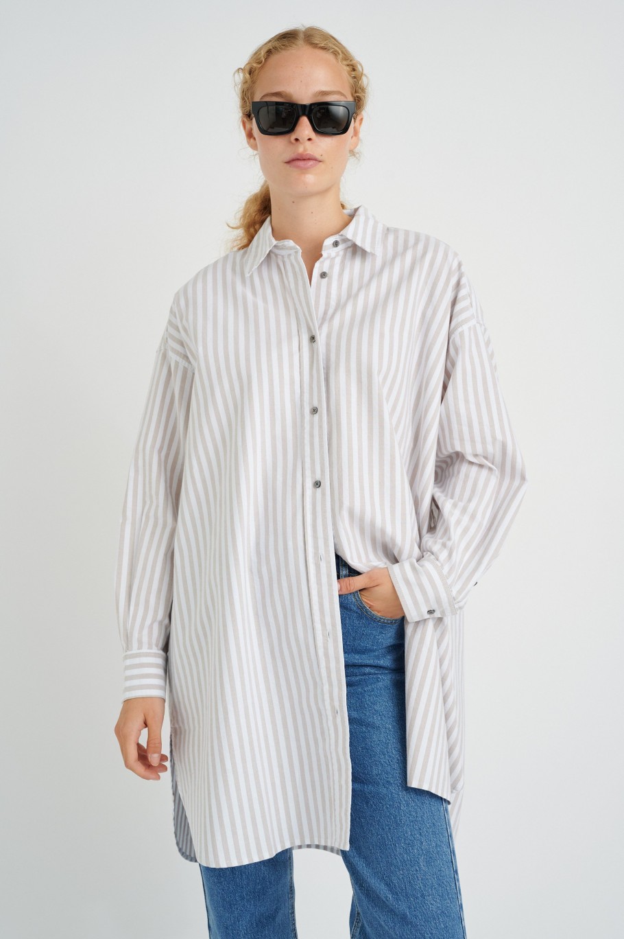 Inspiration InWear | Akiraiw Kjole Neutral Stripes