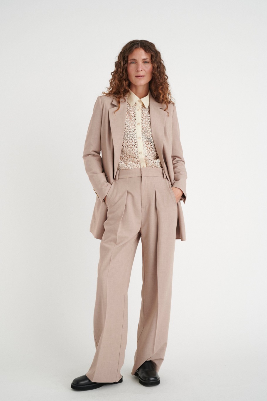 Overdele InWear | Koriiw Blazer Oatmeal Melange