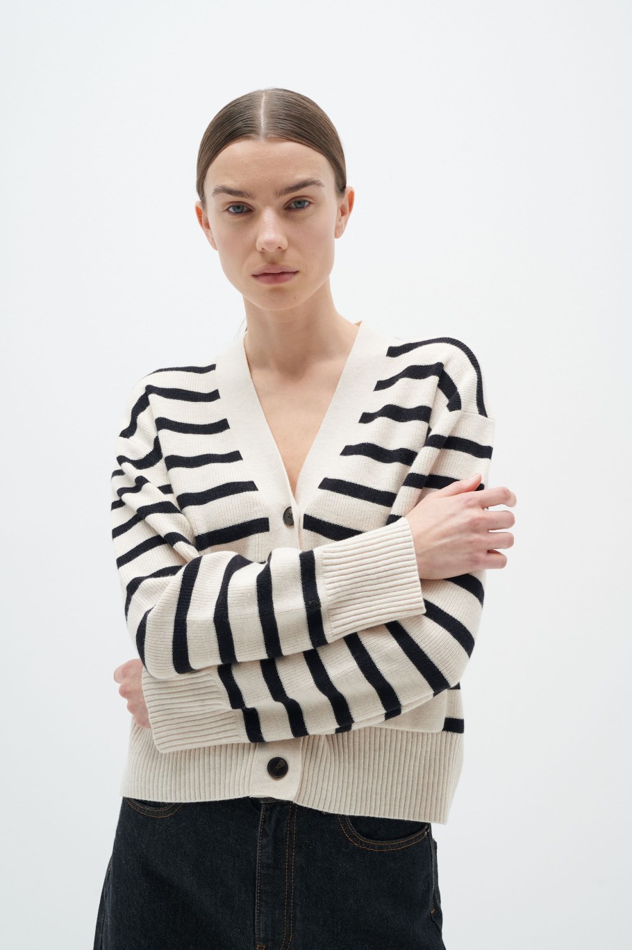 Inspiration InWear | Rafeeiw Cardigan French Oak / Black