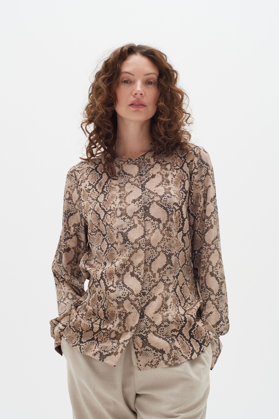 Inspiration InWear | Likoiw Skjorte Structure Snake Print