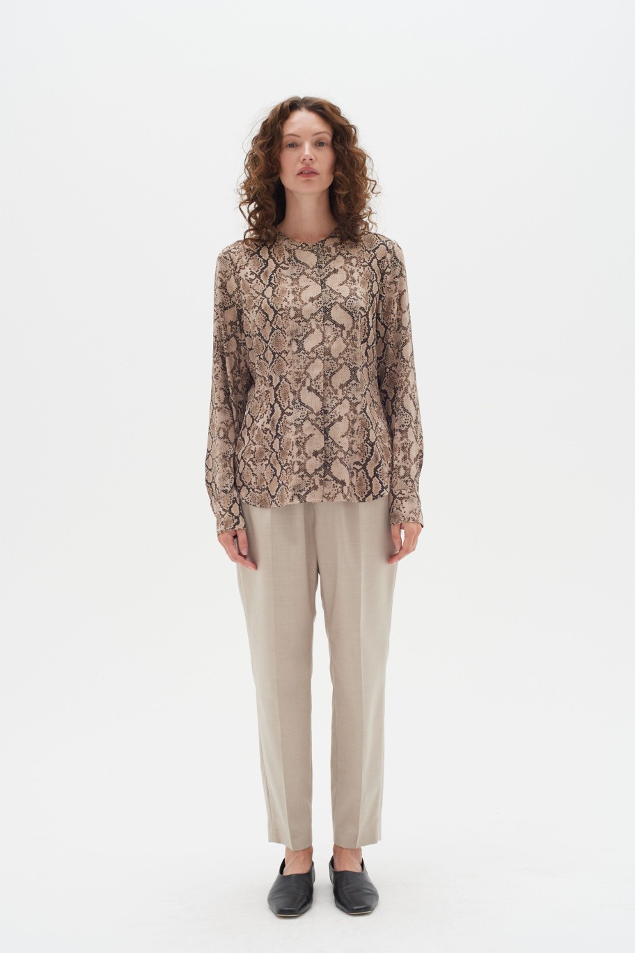 Inspiration InWear | Likoiw Skjorte Structure Snake Print