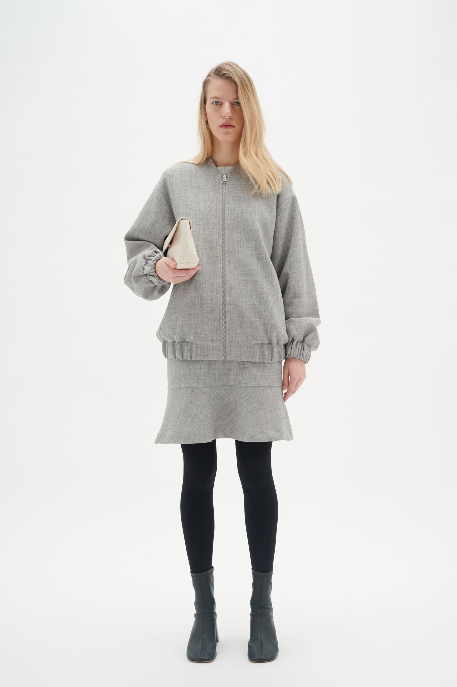 Inspiration InWear | Zoieiw Skjort Medium Grey Melange