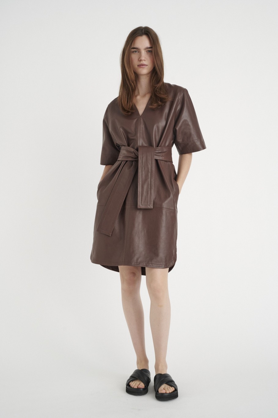 Overdele InWear | Keniaiw Tunic Laer Kjole Coffee Brown